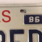 Centennial vanity SLOW RED license plate FERRARI Sports Classic Muscle Car 1986