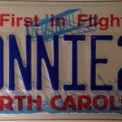 NC vanity BONNIE license plate Bonny Bonita Nita Bernadette Bianca Barbara Ebony