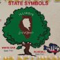 ILLINOIS STATE SYMBOLS license plate Cardinal Fish Oak Tree Butterfly DEER low 9