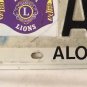 Hawaii LIONS CLUB INTERNATIONAL license plate Leo Oak Brook LCI We Serve Melvin