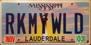 Vanity ROCK MY WORLD license plate Love Impress Excite Amazing Seduction Seduce
