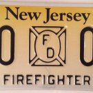 New Jersey FIREFIGHTER FIRE FIGHTER license plate Fireman IAFF House Brigade NJ