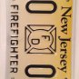 New Jersey FIREFIGHTER FIRE FIGHTER license plate Fireman IAFF House Brigade NJ