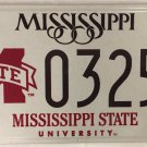 MISSISSIPPI STATE University BULLDOGS license plate Bully Starkville MSU Dudy