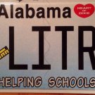 Helping Schools vanity LITERATE license plate Read Write Education Teacher book