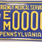 Penn PA EMERGENCY MEDICAL SERVICES license plate EMT EMS Rescue Technician Fire