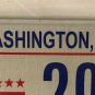 District Columbia Taxation license plate D.C. USA Graphic Washington DC #DG 2907