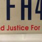 Texas JUSTICE FOR ALL license plate Judge Lawyer Pledge Allegiance Walker Ranger
