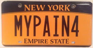 Vanity MY PAIN license plate Heal Triptykon Medical Doctor cannabis drug MD M.D.