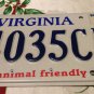 ANIMAL FRIENDLY license plate Pet dog cat Puppy Kitten Adoption Lover