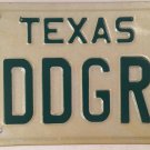 TX vanity MLB Los Angeles DODGERS FAN World Series license plate baseball 1983