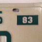 TX vanity MLB Los Angeles DODGERS FAN World Series license plate baseball 1983