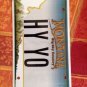 Montana vanity HY YO license plate Hello Hi Slang You Introduction Greet