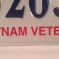 VIETNAM VETERAN license plate Military Saigon War Service Medal VVA 5205 VV