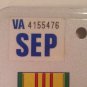 VIETNAM VETERAN license plate Military Saigon War Service Medal VVA 5205 VV