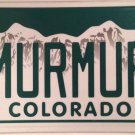 Colorado vanity MURMUR license plate Soft Voice Quiet Heart Sound R.E.M Song