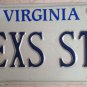 Virginia vanity TEXAS STUCK STEAK license plate TX Stick Meat Food Geography