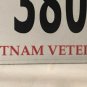 VIETNAM VETERAN license plate Military Saigon War Service Medal VVA Low #380 VV