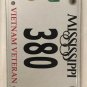 VIETNAM VETERAN license plate Military Saigon War Service Medal VVA Low #380 VV