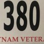 VIETNAM VETERAN license plate Military Saigon War Service Medal VVA Low #380 VV