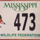 WILDLIFE FEDERATION license plate Wild National NWF Environment Nature Fly Park