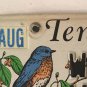 Tennessee WILDLIFE BLUEBIRD license plate blue bird wild animal