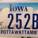 Iowa CANCER SURVIVOR license plate cure Save Lives Early detection pink Komen
