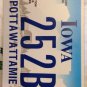 Iowa CANCER SURVIVOR license plate cure Save Lives Early detection pink Komen
