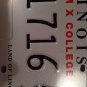 Illinois MALCOM X COLLEGE UNIVERSITY license plate Hawks Black Panthers 1716