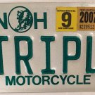 NH Hampshire MOTORCYCLE vanity TRIUMPH Speed TRIPLE license plate Rocket Daytona