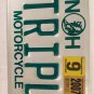 NH Hampshire MOTORCYCLE vanity TRIUMPH Speed TRIPLE license plate Rocket Daytona