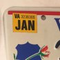 VA Handicap FALLEN POLICE OFFICER LAW ENFORCEMENT BLUE RIBBON license plate Gun