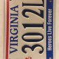 VA Handicap FALLEN POLICE OFFICER LAW ENFORCEMENT BLUE RIBBON license plate Gun