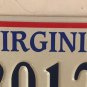 VA Handicap FALLEN POLICE OFFICER LAW ENFORCEMENT BLUE RIBBON license plate Gun