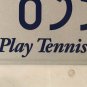 PLAY TENNIS license plate US Open Court Player Racket Sport USTA ball WTA French