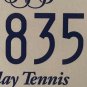 PLAY TENNIS license plate US Open Court Player Racket Sport USTA ball WTA French