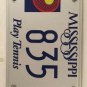 PLAY TENNIS license plate US Open Court Player Racket Sport USTA ball WTA French