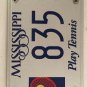 PLAY TENNIS license plate US Open Court Player Racket Sport USTA ball WTA French