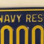 Pennsylvania U.S. NAVY RESERVE license plate Sailor USN NSA Mechanicsburg Naval