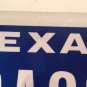 Texas Big Lone Star State BLUE optional graphics license plate TX USA