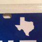 Texas Big Lone Star State BLUE optional graphics license plate TX USA