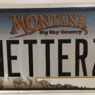 Montana vanity NETTERS license plate INTERNET Gamers computer PC WWW Web Website