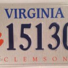 CLEMSON UNIVERSITY TIGERS license plate NCAA Tiger Rag Riggs Cotton Bowl Champ