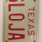 Vanity SLOW JAKE JACK license plate Jacob Jacky Jackie Jaky Jakob James Jamie Ja