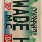 MOTORCYCLE vanity WADE H license plate Waddell Wadell Wayde Waydell Wadey Waide