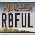 Montana vanity GRAB Life FULLY license Plate Live Hands Enjoy Love