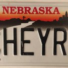 Nebraska vanity CHEYRL CHERYL SHERYL license plate CHERRYL Sherryl