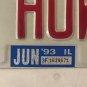 IL vanity 92 HOWY HOWIE HOWARD license plate 1992 Howe Howen Hewie Chicago