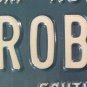 Vanity ROB MEL license plate Bob Robert Melissa Melanie Melinda Melody Bobbie