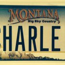 MT vanity CHARLES license plate CHARLIE Chuck Chip Charlton Chad Chaz Charley